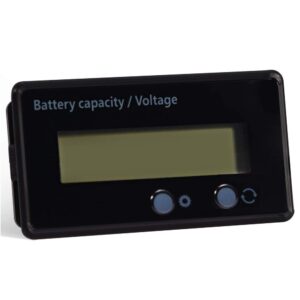 Battery acity Voltage Meter, DC 6-70V Battery acity Tester, Digital Battery Remaining acity Percentage Level Monitor Tester for Car Vehicle