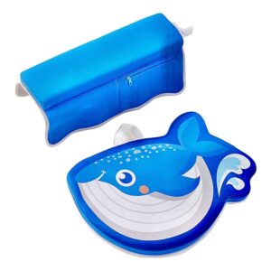 baby bath kneeler and elbow rest bathtub set, machine washable thick kneeling pad, non slip bathtub kneeler pad and elbow saver with pocket, bath kneeling pad for baby