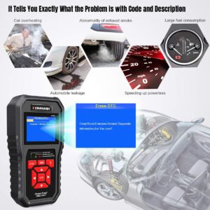 KW850 OBD2 Scanner + KW650 Car Battery Tester