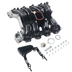 615-175 Upper Intake Manifold with Gaskets for 2001-2011 Fo-rd Crown Vict-oria Mus-Tang Expl-orer Lin-coln Town Car Mer-cury Grand Mar-quis Mount-aineer V8 4.6L 9W7Z9424A GELUOXI