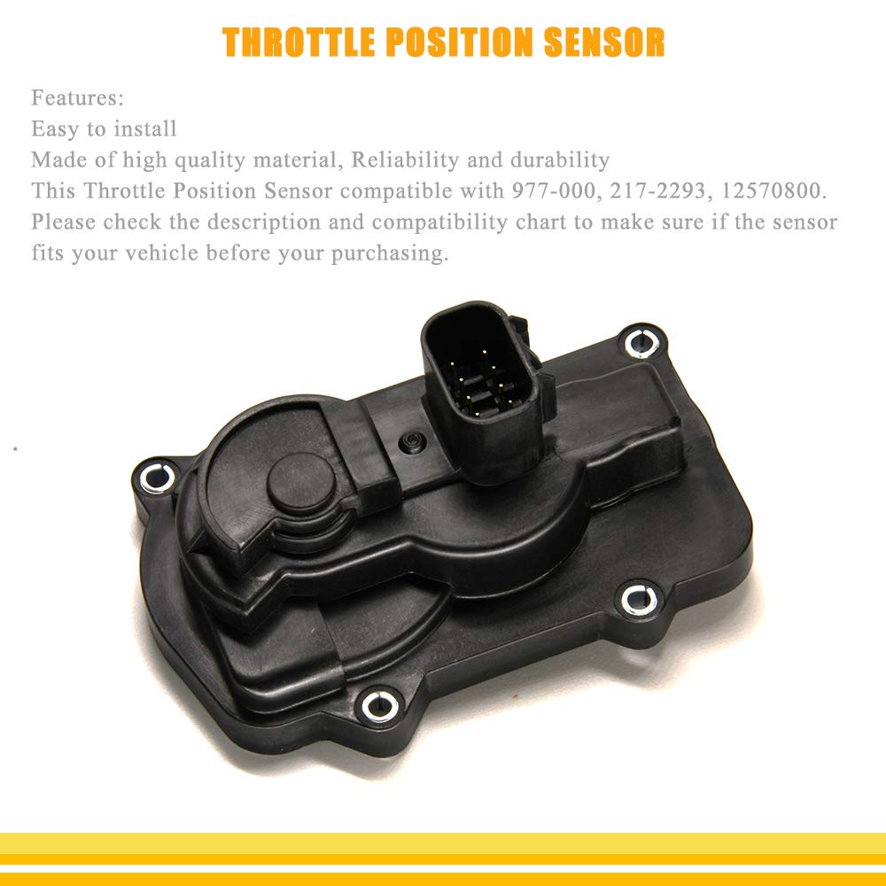 977-000 Throttle Body Position Sensor for Escalade GMC Cadillac with Wiring Harness Pigtail Kit OE Replace # 977-000 12570800 217-2293