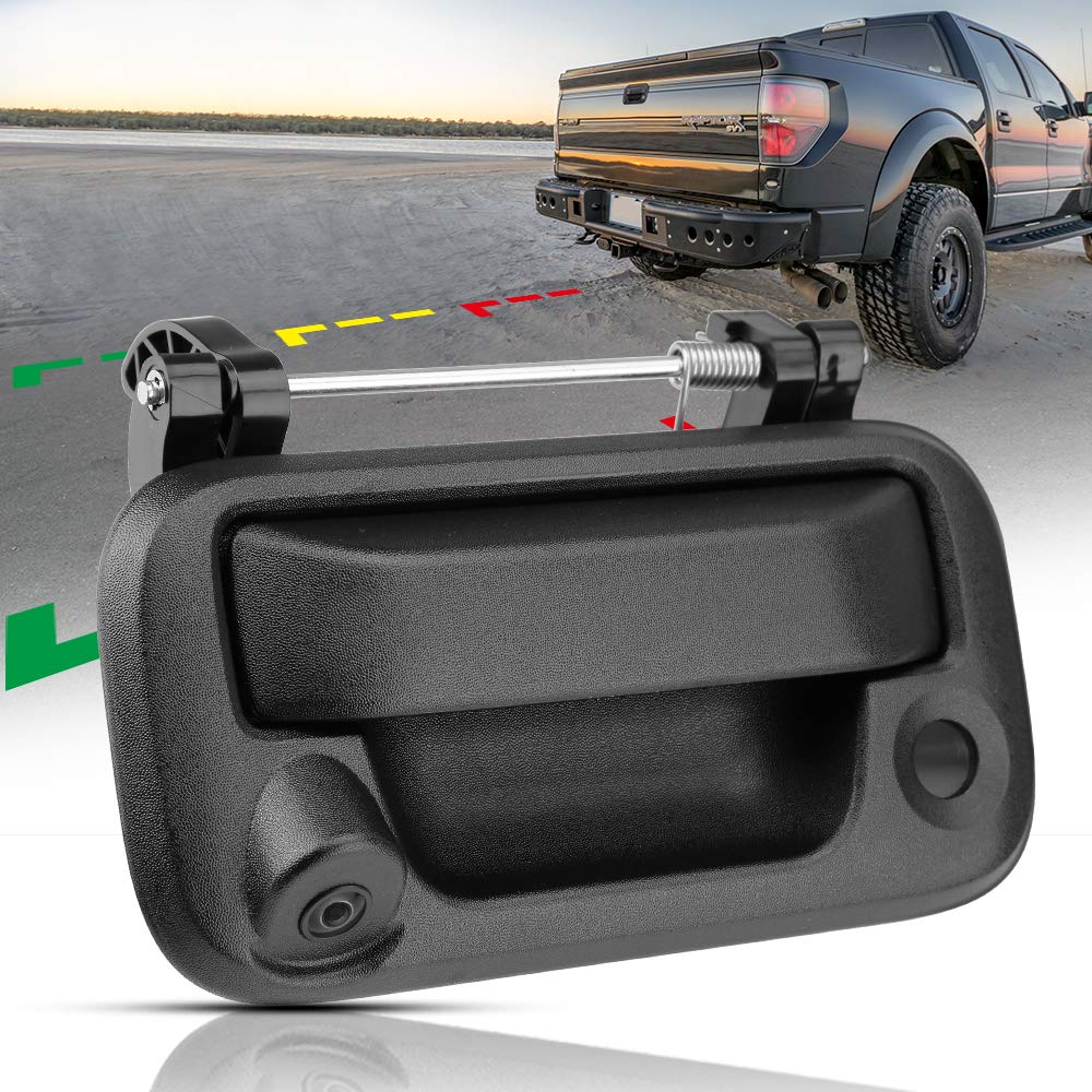 Backup Camera Compatible with 2005-2014 F150, 2008-2016 F250 F350 F450 F550 Tailgate Handle Reverse Camera Rear View Camera