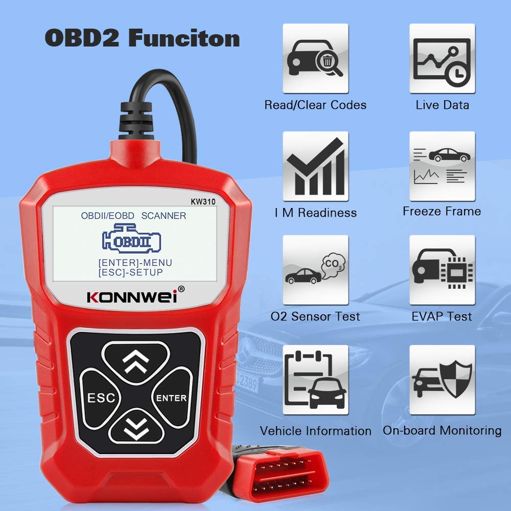 KW850 OBD2 Scanner + KW310 OBD2 Scanner