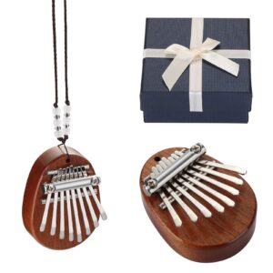 mini kalimba 2 packs with case, fixm 8 keys finger thumb piano great gifts for kids, adults and beginners