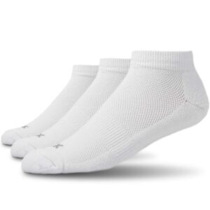 xxl no-show sport socks (men's size 15-18) (3-pack) (white)