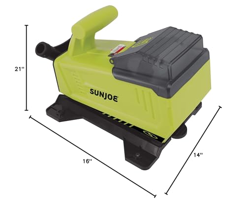 Sun Joe 24V-XFP5-LTE 24-Volt IONMAX Cordless Transfer Pump Kit, 5.0-GPM, 13-Ft Suction Lift, 52-Ft Head Height, Kit (w/ 2.0-Ah Battery + Charger)