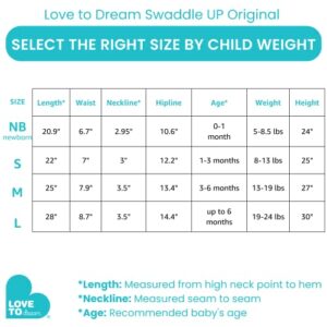 Love to Dream Swaddle UP, Baby Sleep Sack, Self-Soothing Swaddles for Newborns, Get Longer Sleep, Snug Fit Helps Calm Startle Reflex, New Born Essentials for Baby, 8-13lb, Rainbow