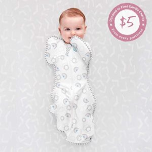 Love to Dream Swaddle UP, Baby Sleep Sack, Self-Soothing Swaddles for Newborns, Get Longer Sleep, Snug Fit Helps Calm Startle Reflex, New Born Essentials for Baby, 8-13lb, Rainbow