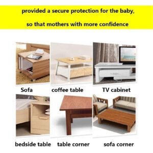 Baby Proofing Corner Guards Edge Protectors,Coffee Table Corner Guards Baby Proof Bumper & Cushion to Cover Sharp Furniture & Table Edges(8 Pack)