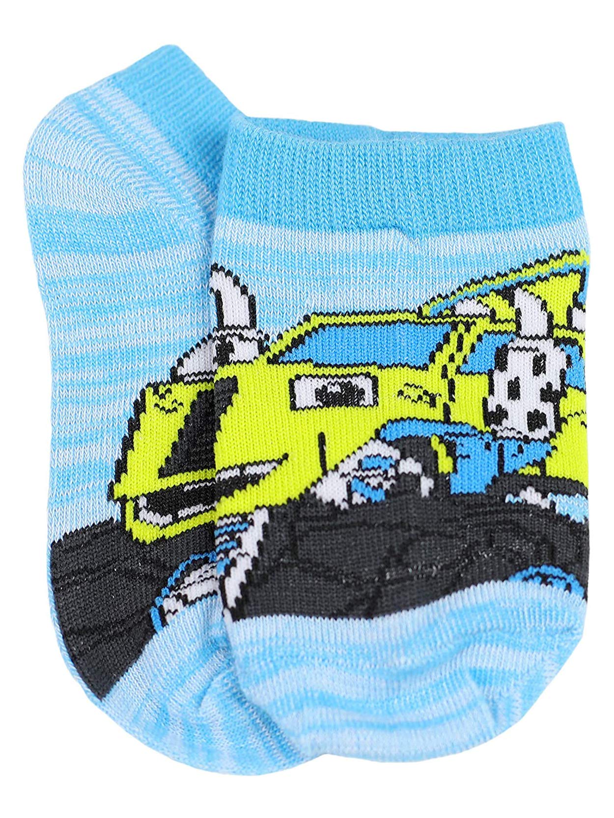 Nickelodeon Blaze and the Monster Machines Boys Toddler 5 Pack No Show Socks (Medium (Sock 6-8), White/Multi)