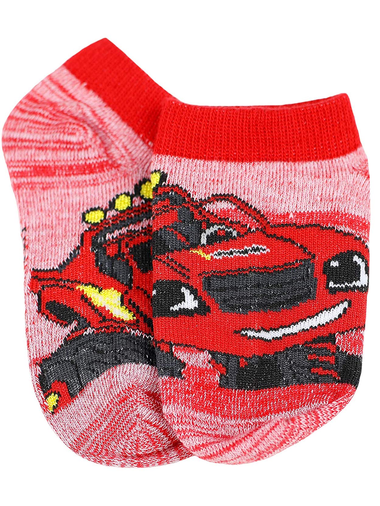 Nickelodeon Blaze and the Monster Machines Boys Toddler 5 Pack No Show Socks (Medium (Sock 6-8), White/Multi)