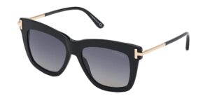 tom ford dasha ft 0822 shiny black/grey 52/16/140 women sunglasses
