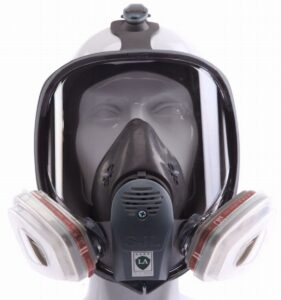the card zoo full face respirator mask,gas mask with activated carbon air filter, protect against gas,paint,dust,chemicals