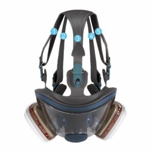 The Card Zoo Full Face Respirator mask,Gas Mask with Activated Carbon Air Filter, Protect Against Gas,Paint,Dust,Chemicals