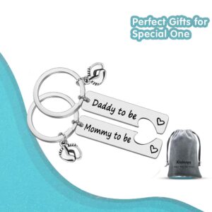 Pregnancy Announcement Gifts New Parents to Be Gifts Mommy and Daddy to Be Gifts First Time Mom Dad Gifts Baby Announcement Gifts New Mom New Dad to Be Gifts with Baby Footprint Charm