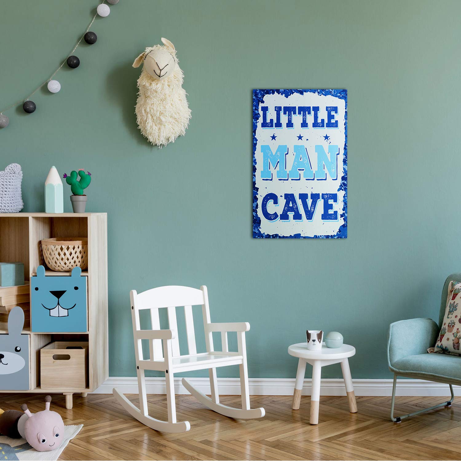 Little Man Cave Wood Sign Children Cave Sign Door Elegant Wood Sign Bedroom Sign Hanging Toddler Boys Room Decor Wall Art Decorative Wood Sign for Kids Children Bedroom