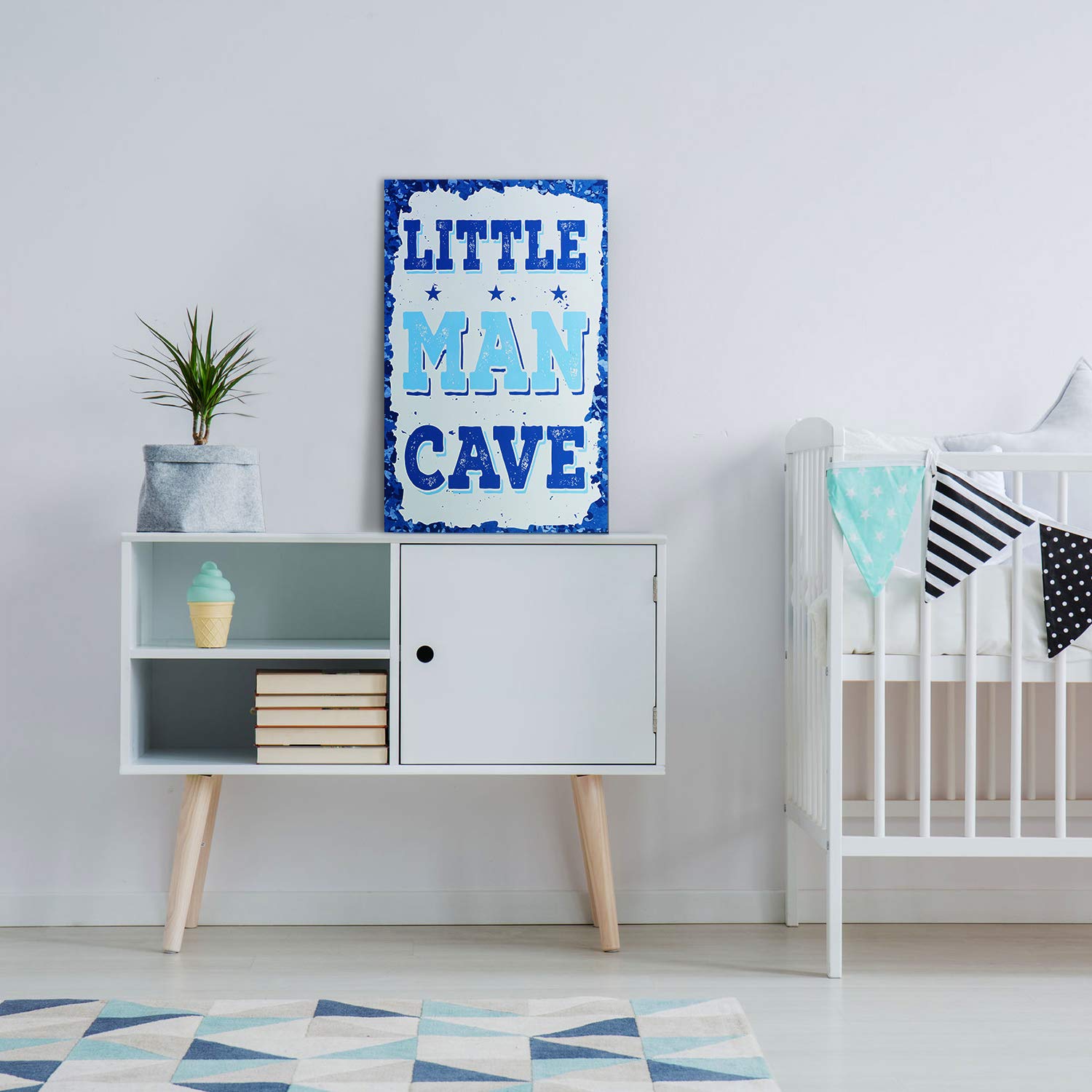 Little Man Cave Wood Sign Children Cave Sign Door Elegant Wood Sign Bedroom Sign Hanging Toddler Boys Room Decor Wall Art Decorative Wood Sign for Kids Children Bedroom