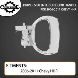 Gledewen Interior Door Handle Front Rear Left Driver Side | for 2006-2011 Chevy HHR | Replaces# 88529, 19299614, 25812196