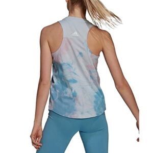 adidas Womens Summer Pack Tank Clear Pink/Hazy Blue Small