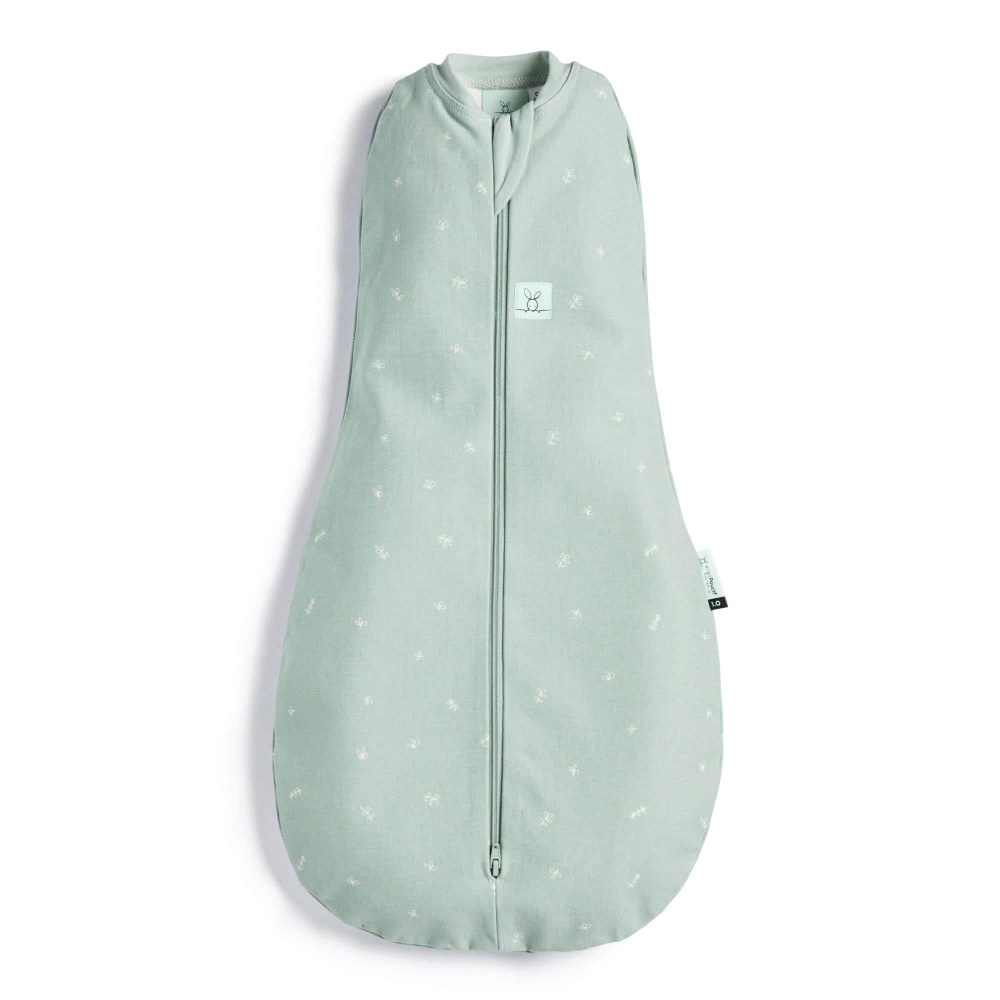 ergoPouch 1 tog Baby Sleep Sack 0-12 Months - Baby Sleeping Sack for Warm & Cozy Nights - Cocoon Swaddle Sack Baby Keeps Calm & Relaxed (Sage)