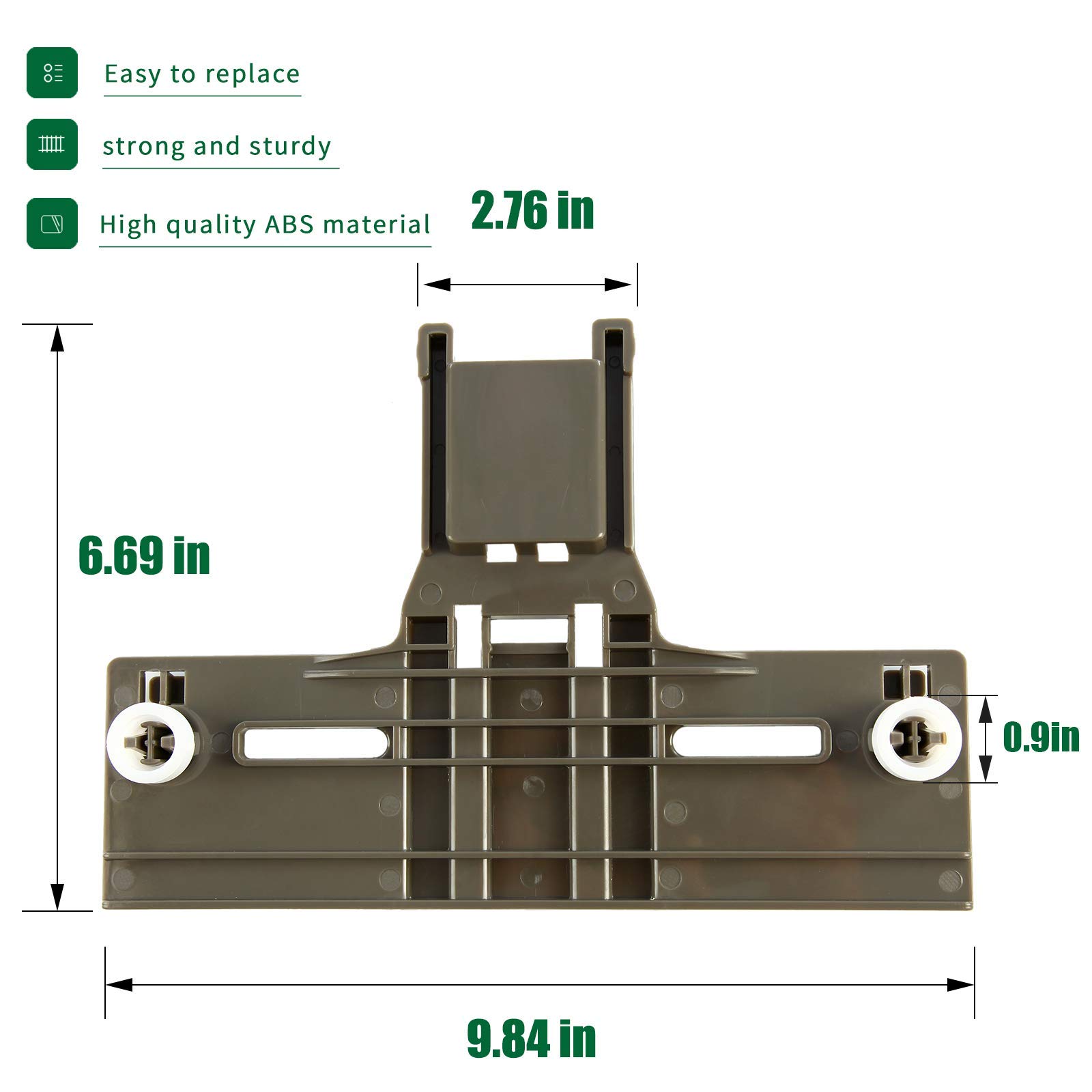 (Packs of 10) W10350376 (2) W10195840 (2) W10195839 (2) W10250160 (2) W10508950 (2) for Dishwasher Parts Upper Rack,0.9" Diameter Wheel, kitchen Aid kenmore Dishwasher Replacement Parts