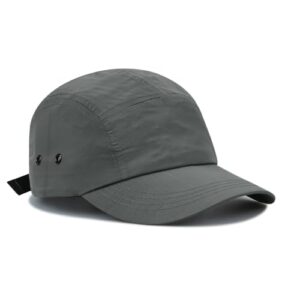 croogo quick dry baseball cap waterproof 5 panel sports caps unstructured golf sun hat cooling dad hats summer hat,gray