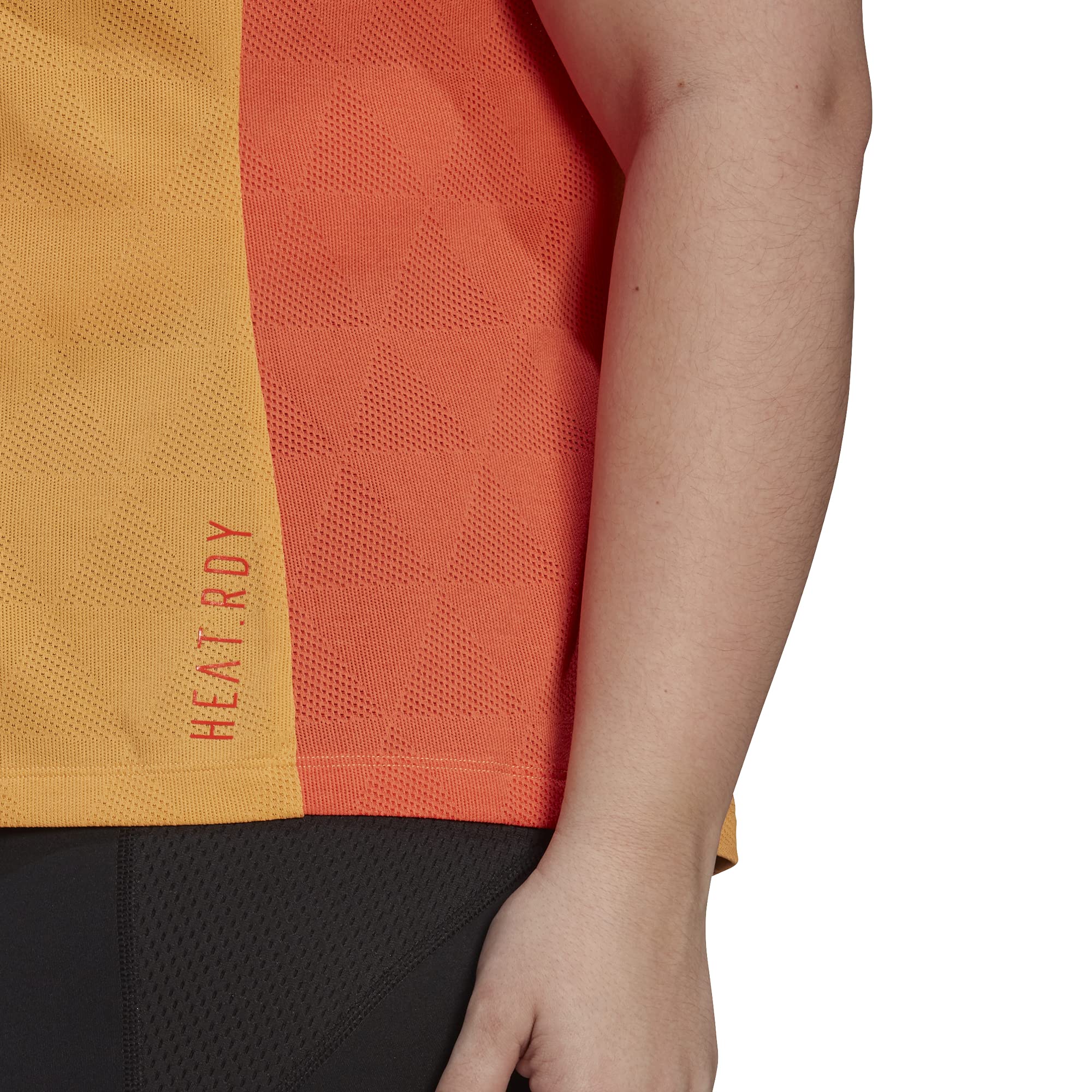 adidas Womens Heat.RDY Tee Hazy Orange Medium