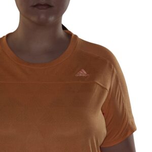 adidas Womens Heat.RDY Tee Hazy Orange Medium