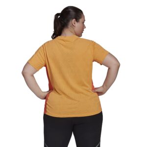 adidas Womens Heat.RDY Tee Hazy Orange Medium