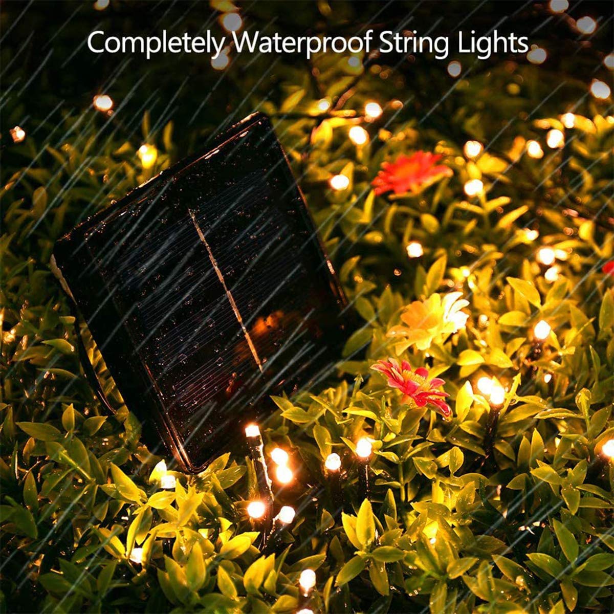 Solar Christmas Decorations String Lights - 2 Pack 72ft 200 LED 8 Modes Outdoor Fairy String Lights, Waterproof Solar Powered Lights for Garden, Patio, Holiday, Christmas Tree Decorations Warm White