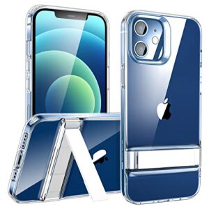esr metal kickstand designed for iphone mini case [patented design] [two-way stand] [reinforced drop protection] flexible tpu soft back for iphone mini 2020, 5.4-inch – clear