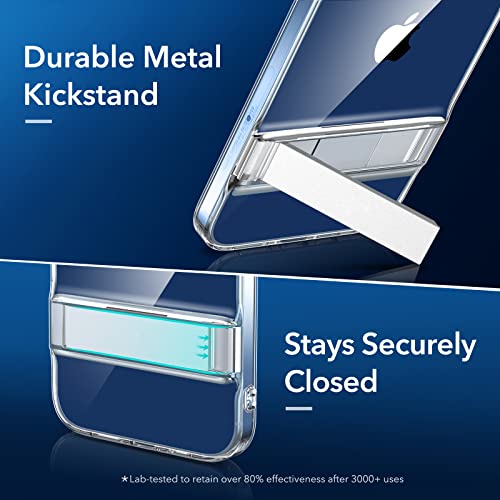 ESR Metal Kickstand Designed for iPhone Mini Case [Patented Design] [Two-Way Stand] [Reinforced Drop Protection] Flexible TPU Soft Back for iPhone Mini 2020, 5.4-Inch – Clear