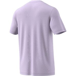 adidas Men's Essentials Gradient Logo Tee, Purple Tint, Medium