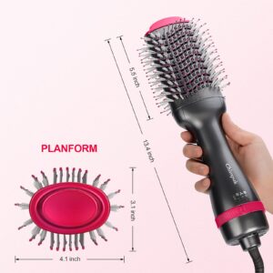 Chimpuk Hair Dryer Brush - One-Step Hot Air Brush, 5 in 1 Hair Curler Straightener Volumizer Blow Dryer, Negative Ion Reducing Frizz and Static, 1000W Hair Comb Styler Kit for All Hair Types