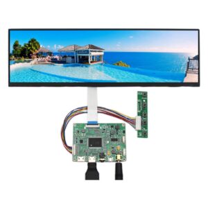 12.6 inch 1920x515 edp ips lcd screen nv126b5m-n41 and 2mini hdmi micro usb lcd controller board,for diy cpu gpu pc computer monitor case