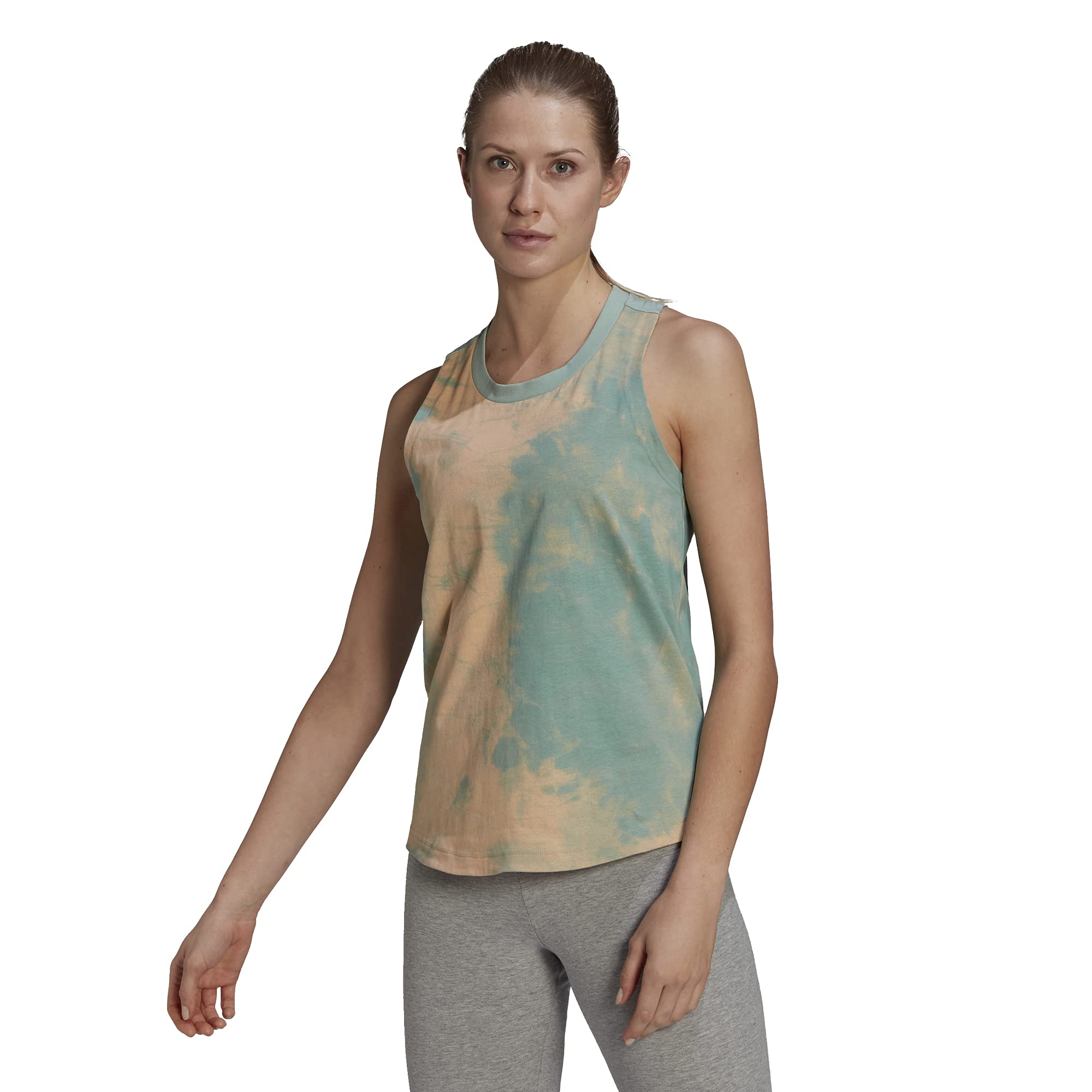 adidas Womens Summer Pack Tank Clear Mint/Hazy Green Medium