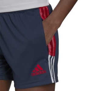 adidas Womens Tiro Training Short Color Up Crew Navy/Vivid Red X-Large