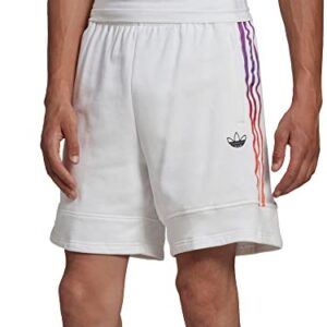 adidas Originals Men's Sport Foundation SweatShorts, White, Small