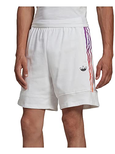 adidas Originals Men's Sport Foundation SweatShorts, White, Small