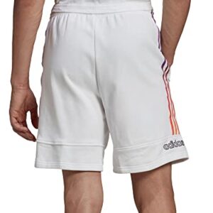 adidas Originals Men's Sport Foundation SweatShorts, White, Small