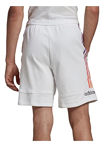 adidas Originals Men's Sport Foundation SweatShorts, White, Small