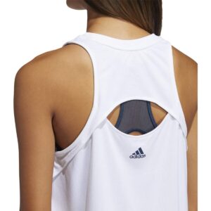 adidas Women's Badge of Sport Logo Tank, Screaming Pink/Wild Pink, Small