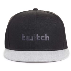 Twitch Wordmark Snapback Hat Black