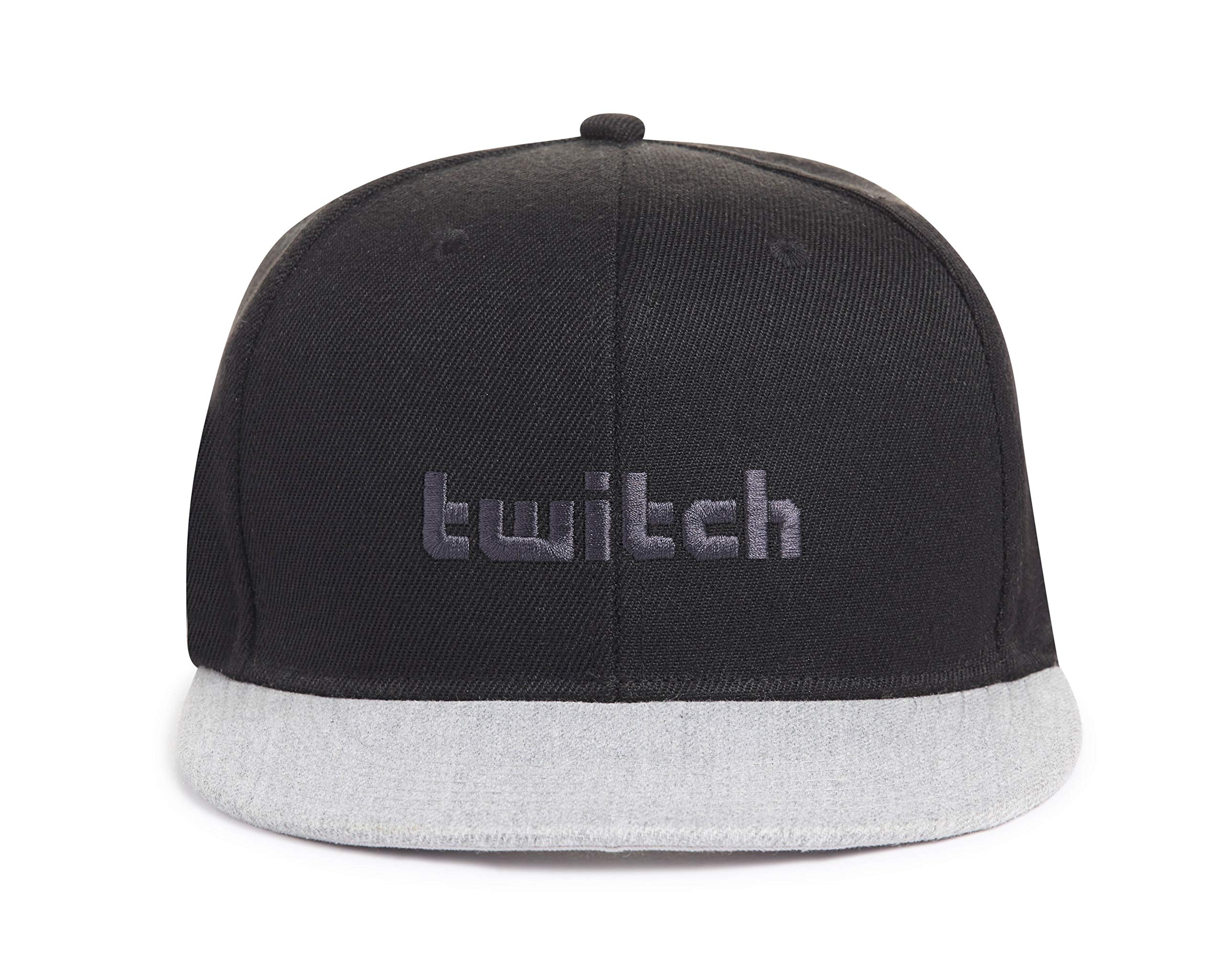 Twitch Wordmark Snapback Hat Black