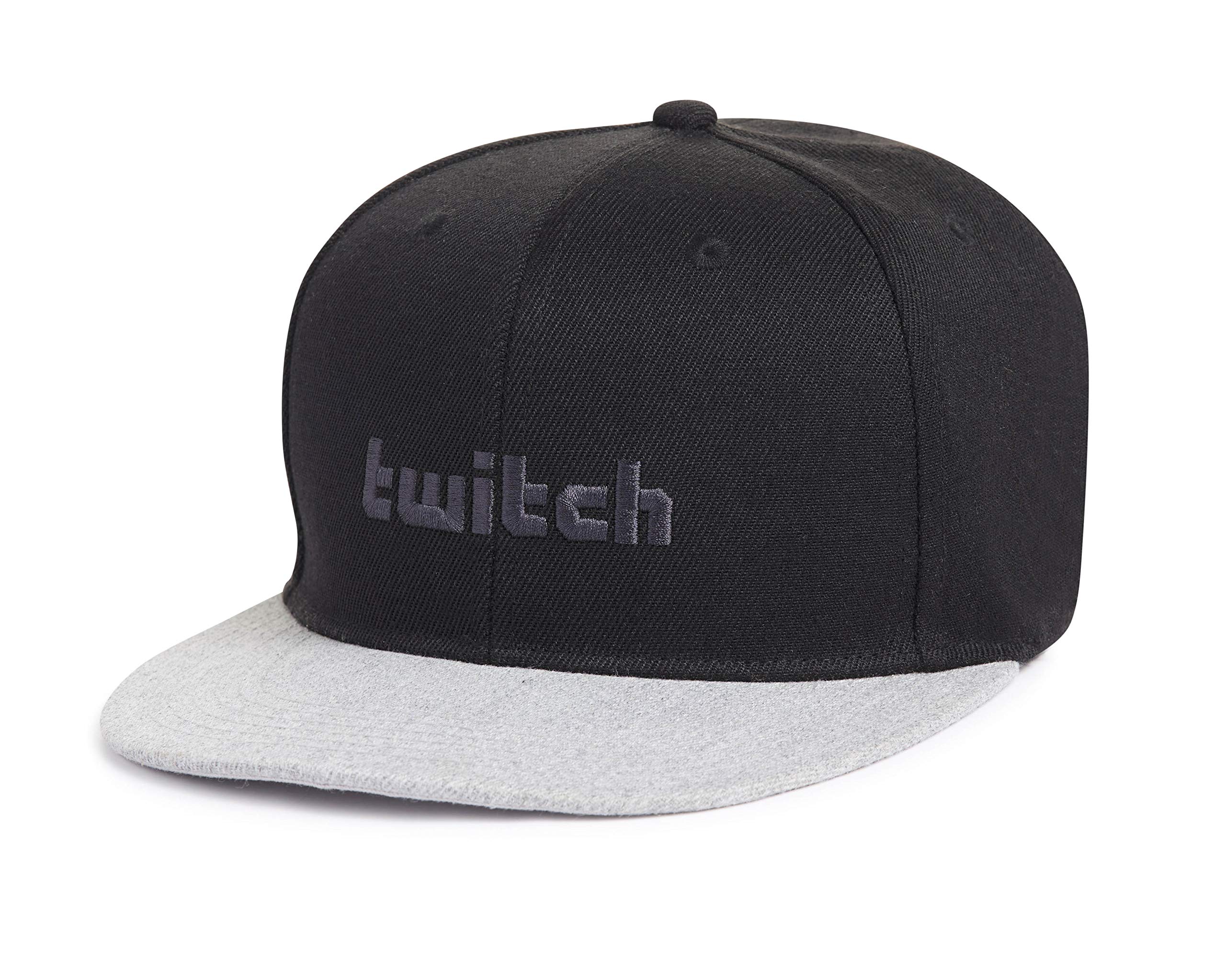 Twitch Wordmark Snapback Hat Black