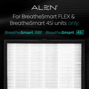 Alen Air Filter FL40-H VOC/Smoke Replacement HEPA Filter for BreatheSmart 45i & Flex Air Purifier-Captures Allergens & Mold + VOCs & Smoke (1 Filter)