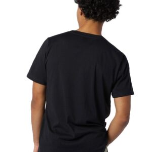 New Balance Men's Heather Tech Short Sleeve, Black , XX-Large