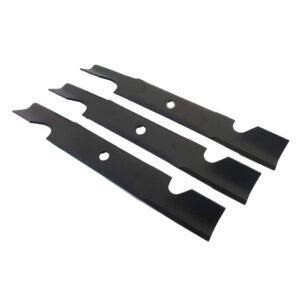 stevens lake parts set of 3 new lawn mower blade fits toro 74830, 74841, 74845, z 48" models interchangeable with 117-7277-03, 117-7277-03