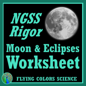eclipses and moon phases worksheet review higher rigor ngss ms-ess1-1