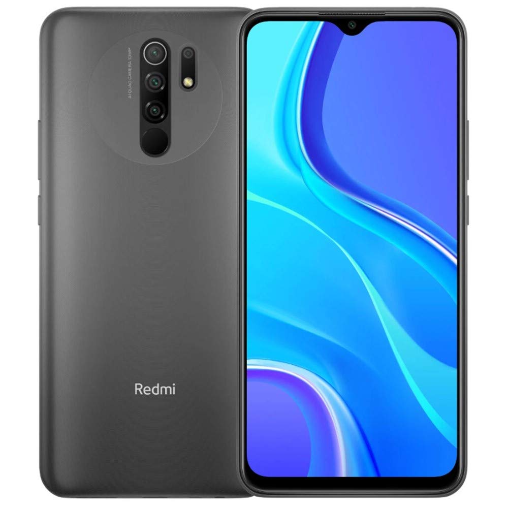 Xiaomi Redmi 9 (64GB, 4GB) 6.53", 5020 mAh Battery, Dual SIM GSM Unlocked Global 4G LTE (T-Mobile, AT&T, Straight Talk) International Model (Carbon Grey)